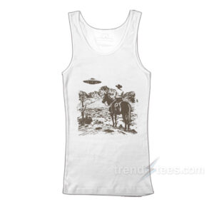 Ufo Western Vintage Cowboy Tank Top