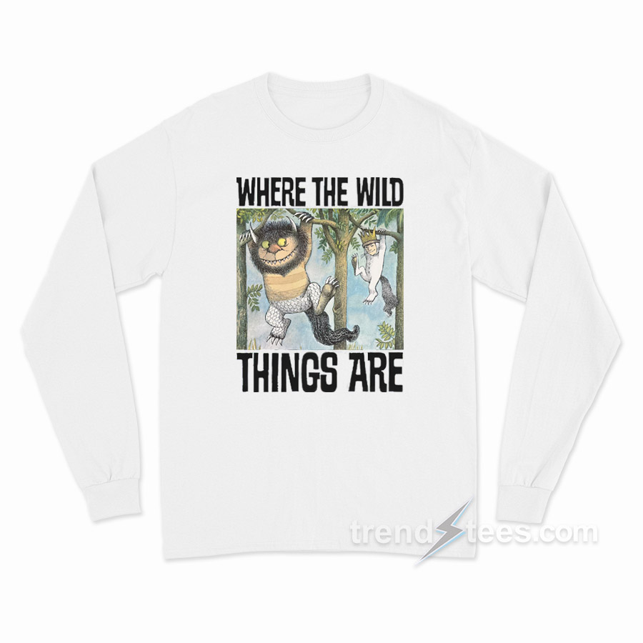 Where The Wild Things Are – Hanging From Tree Limbs Long Sleeve Shirt