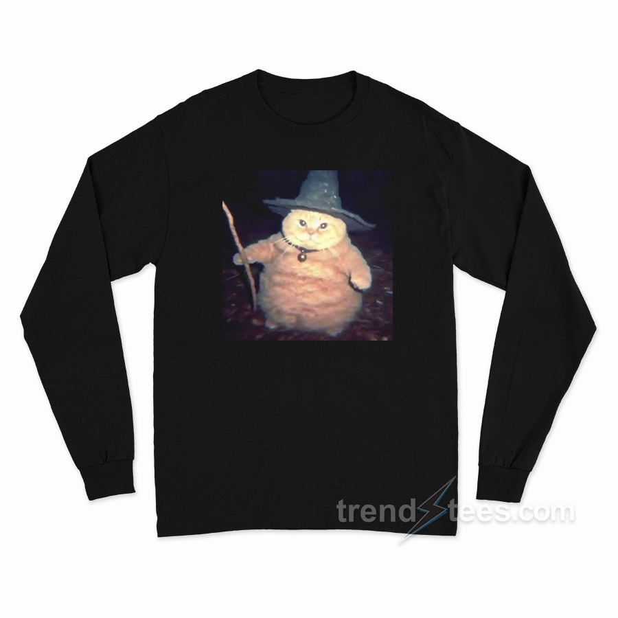Cat Cheeseball The Wizard Long Sleeve Shirt