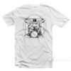 Da Vinci Vitruvian Man Drummer T-Shirt