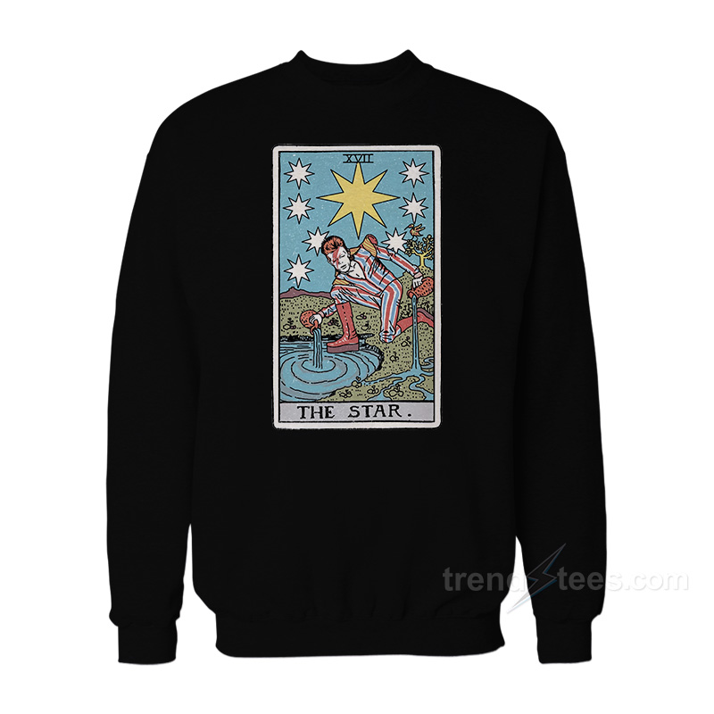 David Bowie The Star Tarot Card Sweatshirt