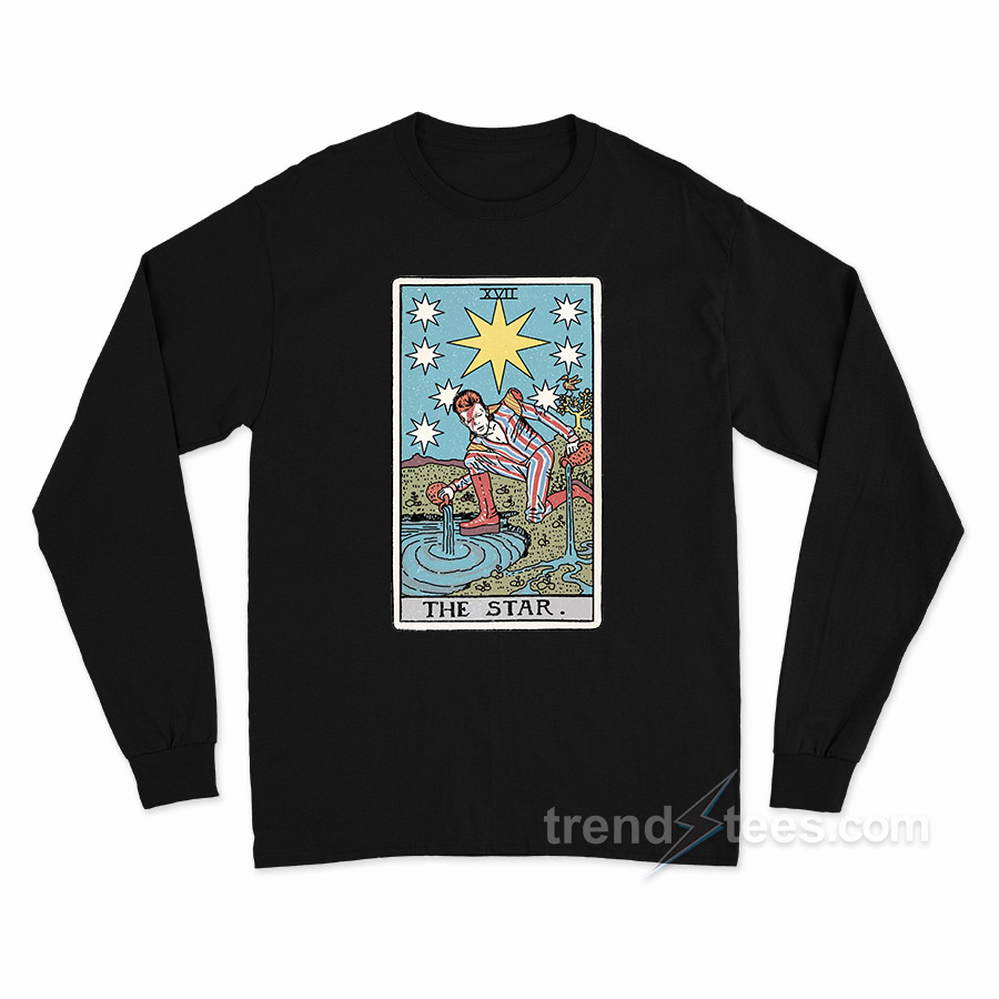 David Bowie The Star Tarot Card Long Sleeve Shirt