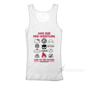 Hello Kitty Save Our Pro Wrestling Tank Top