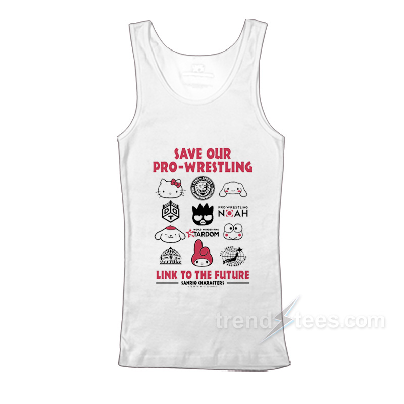 Hello Kitty Save Our Pro Wrestling Tank Top