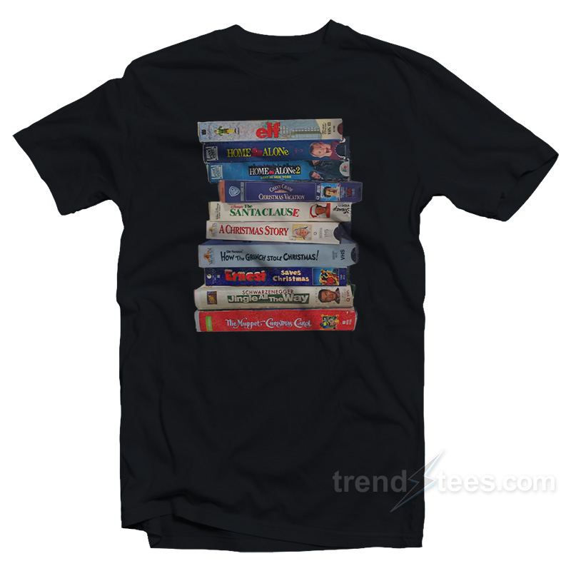 Retro VHS Xmas Tapes T-Shirt