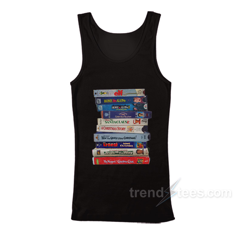 Retro VHS Xmas Tapes Tank Top