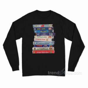 Retro VHS Xmas Tapes Long Sleeve Shirt