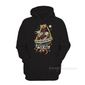 Sailorpool Deadpool In The Name of the Moon Fuck You Hoodie