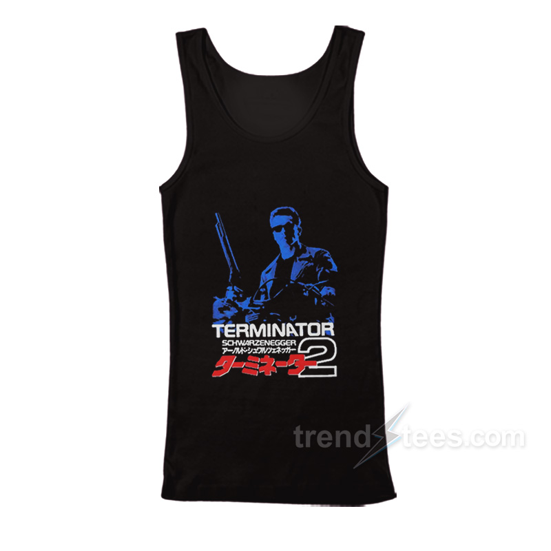 Terminator 2 Schwarzenegger Judgment Day Japanese Tank Top