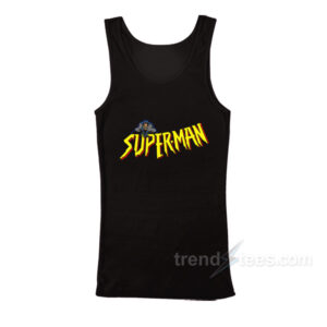 Batman Superman Spiderman Confused Heroes Tank Top