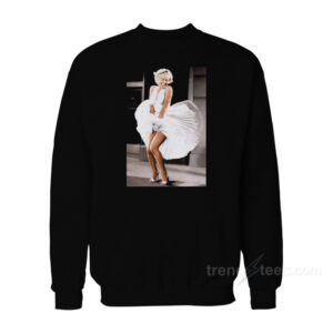 Blowing In The Wind Marilyn Monroe White Dress Sweatshirt