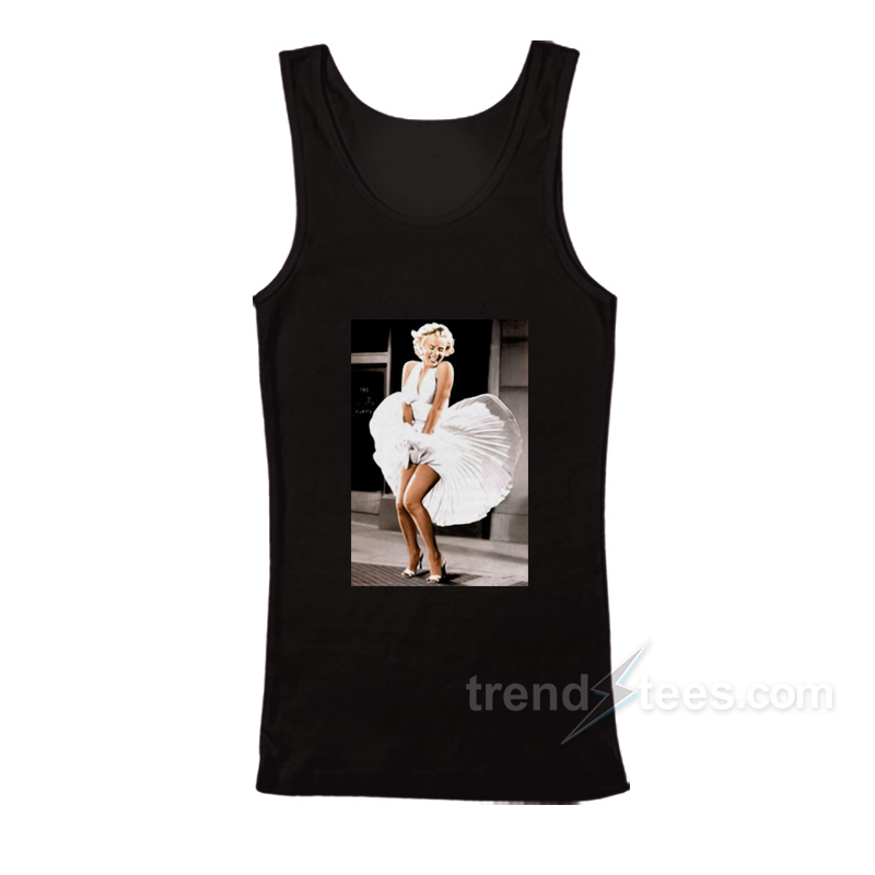 Blowing In The Wind Marilyn Monroe White Dress Tank Top