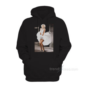 Blowing In The Wind Marilyn Monroe White Dress Hoodie