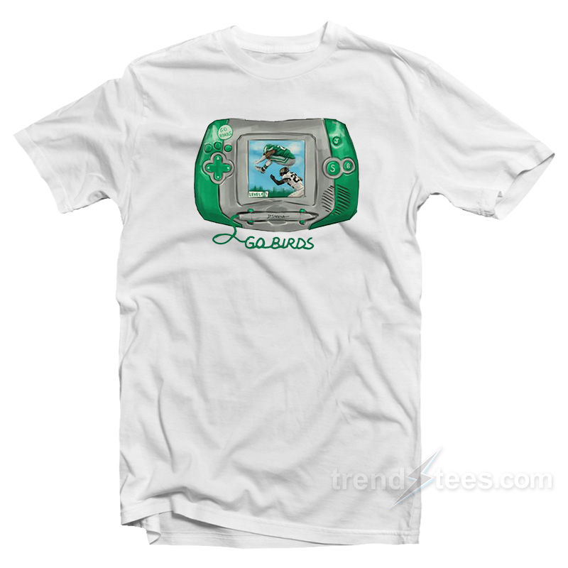 Go Birds Retro Saquon Barkley No-Look Hurdle T-Shirt