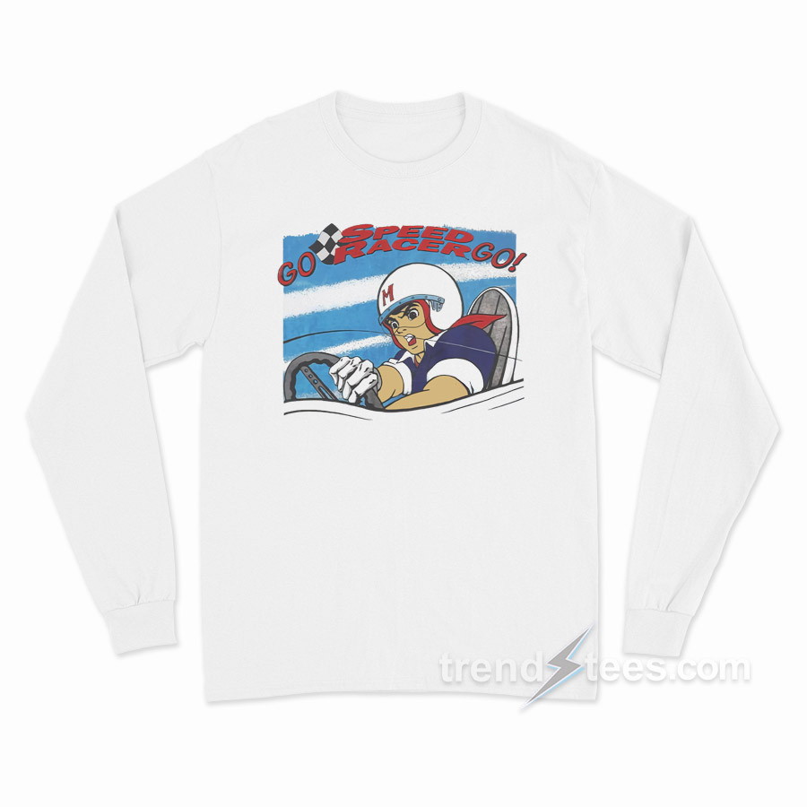 Go Speed Racer Go Vintage Lance Pulp Fiction Long Sleeve Shirt