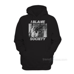I Blame Society 90s Vintage Hoodie