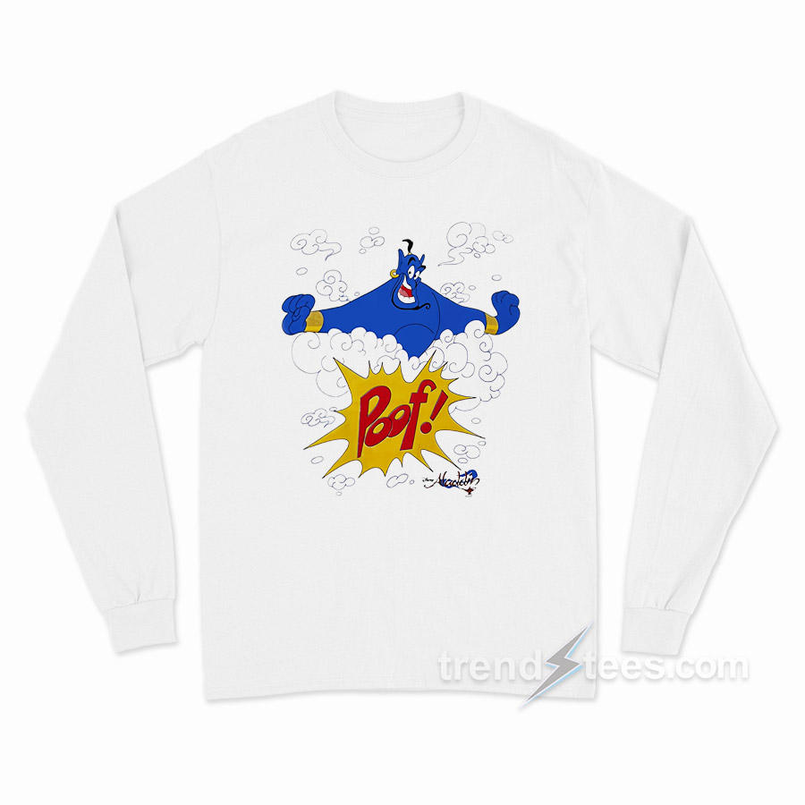 Vintage Aladdin Genie Poof Long Sleeve Shirt