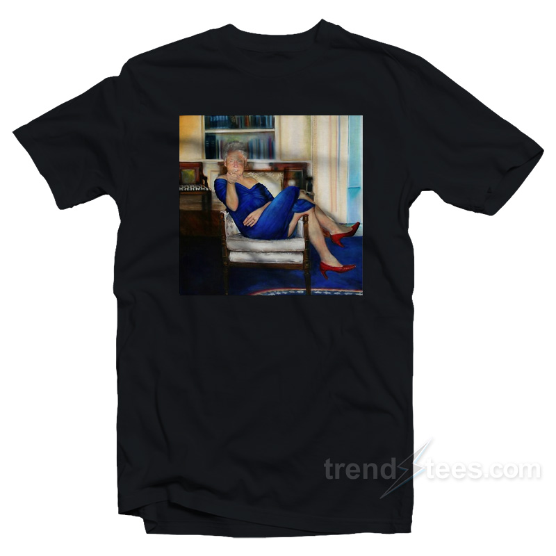 Bill Clinton In Blue Dress T-Shirt