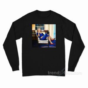 Bill Clinton In Blue Dress Long Sleeve Shirt