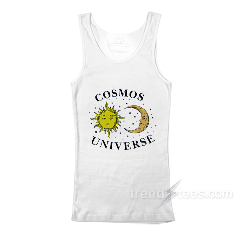 Cosmos Universe Sun Moon Star Tank Top