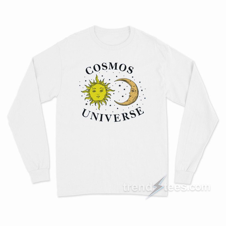 Cosmos Universe Sun Moon Star Long Sleeve Shirt