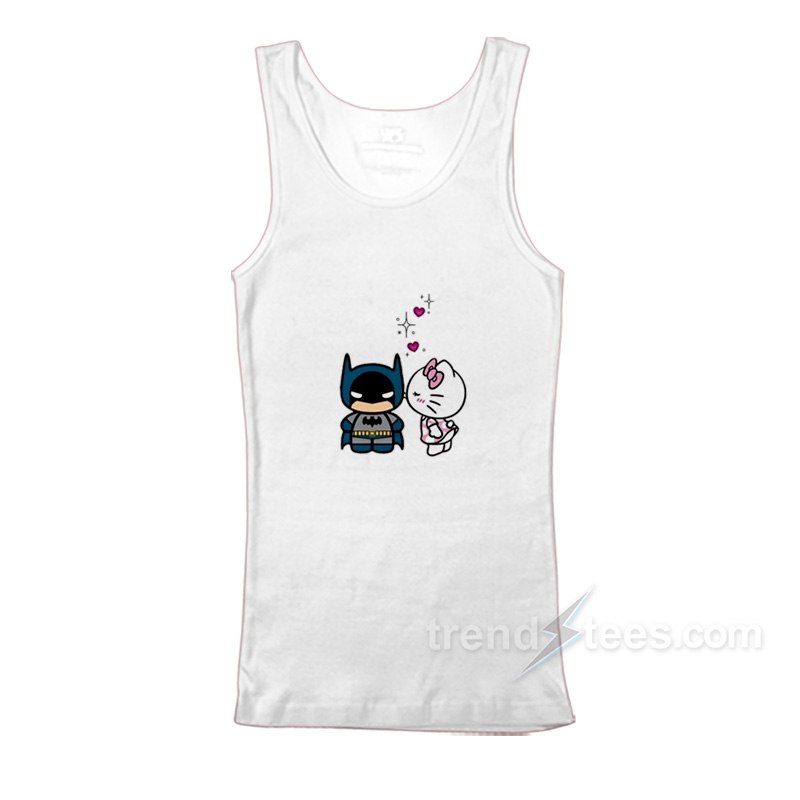 Hello Kitty and Batman Tank Top