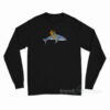 Jimmy Chance Raising Hope Diver Riding A Shark Long Sleeve Shirt