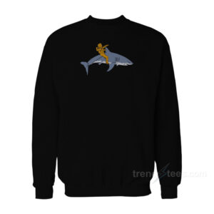 Jimmy Chance Raising Hope Diver Riding A Shark Sweatshirt