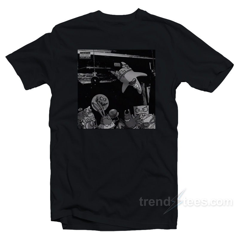 Spongebob Die Lit Album Cover T-Shirt