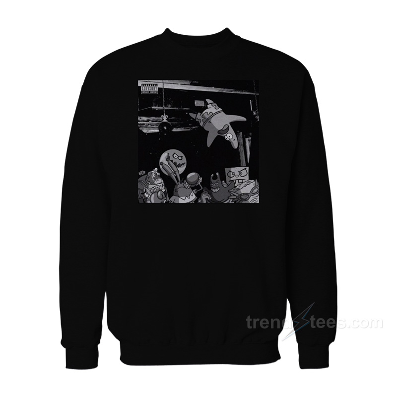 Spongebob Die Lit Album Cover Sweatshirt