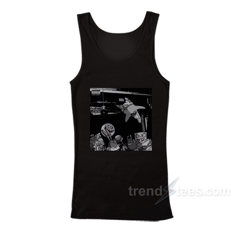 Spongebob Die Lit Album Cover Tank Top