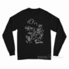 Spongebob Patrick Star Sign Signature Long Sleeve Shirt