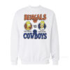The Simpsons Cincinnati Bengals vs Dallas Cowboys Sweatshirt