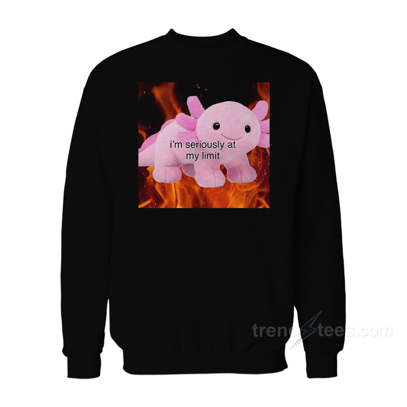 Axolotl I'm Seriously At My Limit Sweatshirt