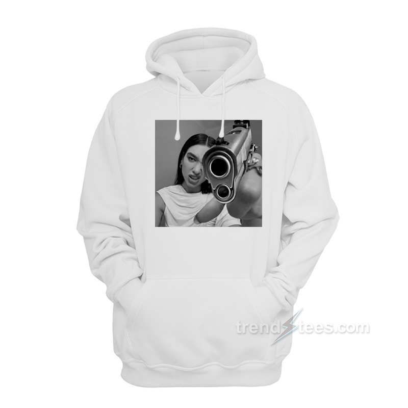 Dua Lipa With Gun Hoodie