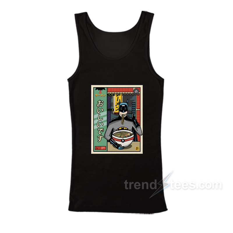 Batman Eating Ramen Tank Top