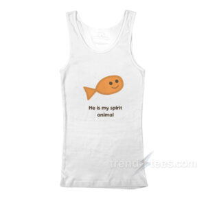 Goldie The Fish He Is My Spirit Animal Peppa Pig Tank Top