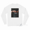 Ariana Holding Cynthia Finger Holding Space Long Sleeve Shirt
