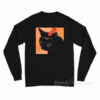 Black Cat Full of Paranoid Delusions and Violent Tendencies Long Sleeve Shirt