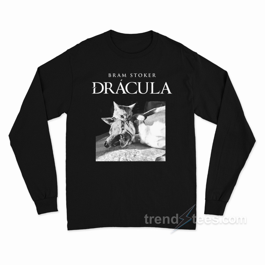 Bram Stoker Dracula Cat Long Sleeve Shirt