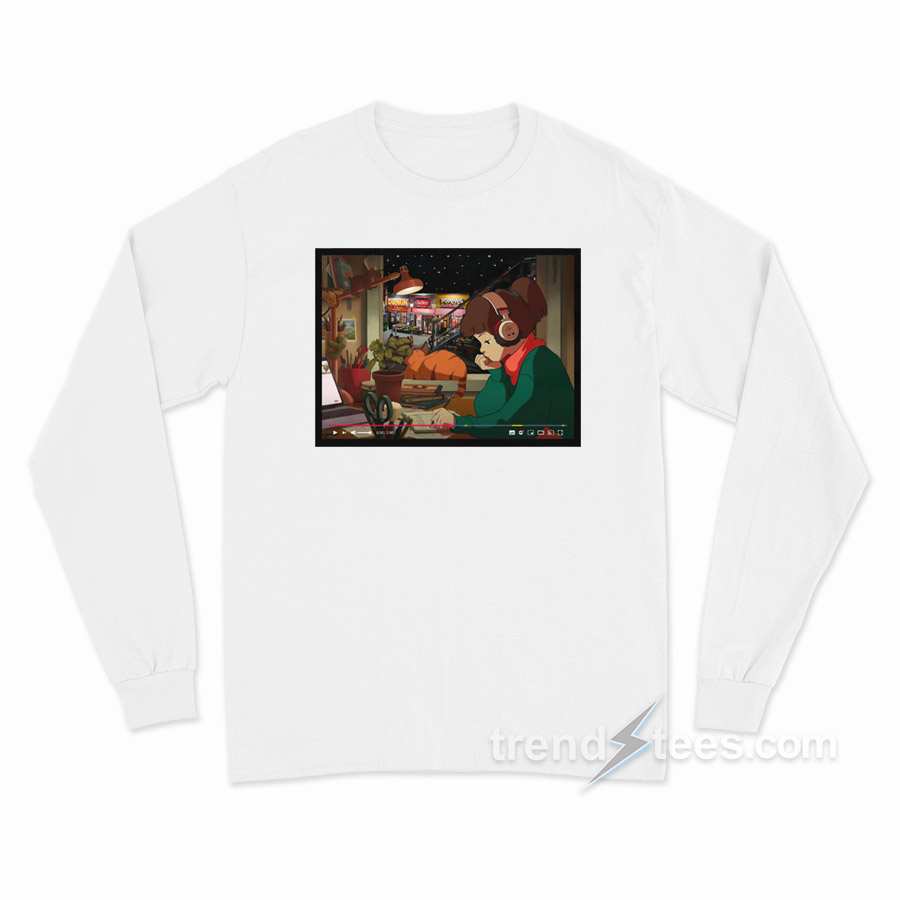 Lofi Girl Bed Stuy Long Sleeve Shirt