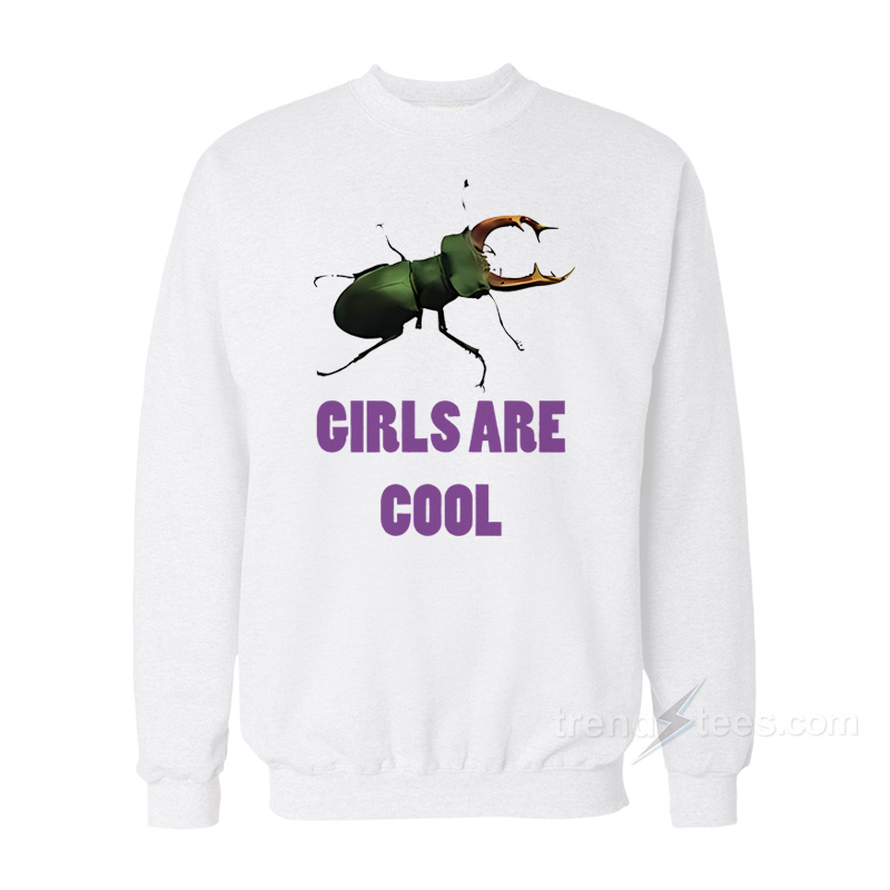 Girls Are Cool Stag Beetle Sweatshirt