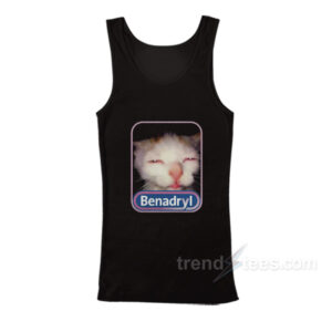 Benadryl Cat Meme Tank Top