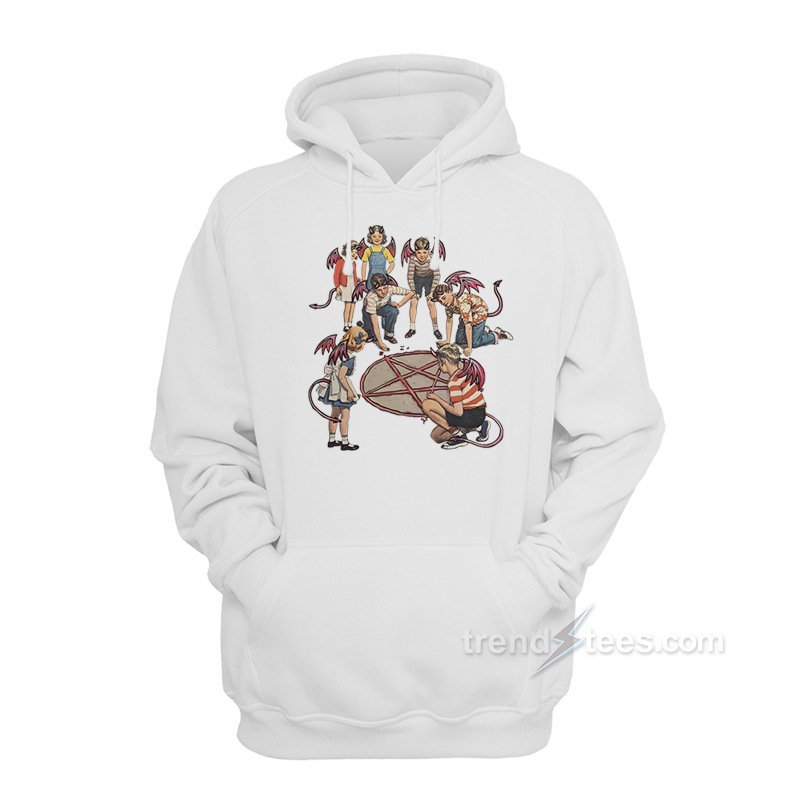 Children Of Satan Playing Pentagram Marbles Hoodie