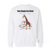 How Clouds Are Made Giraffe Sweatshirt