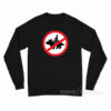 No Riding Triceratops Long Sleeve Shirt