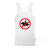 No Riding Triceratops Tank Top