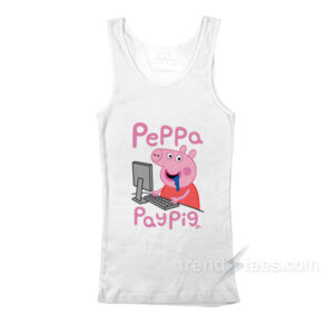 Parody Pay Pig Cartoon Meme Tank Top