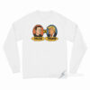 Trump vs Musk Beavis and Butthead Parody Long Sleeve Shirt