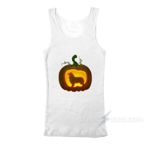 Australian Shepherd Pumpkin Halloween Tank Top